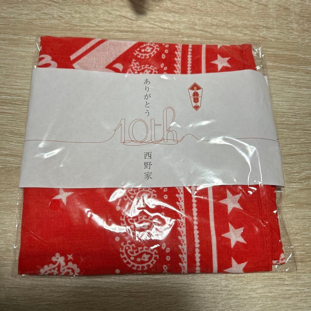 Kana Nishino 10th Anniversary Limited Bandana  Unused Collectible
