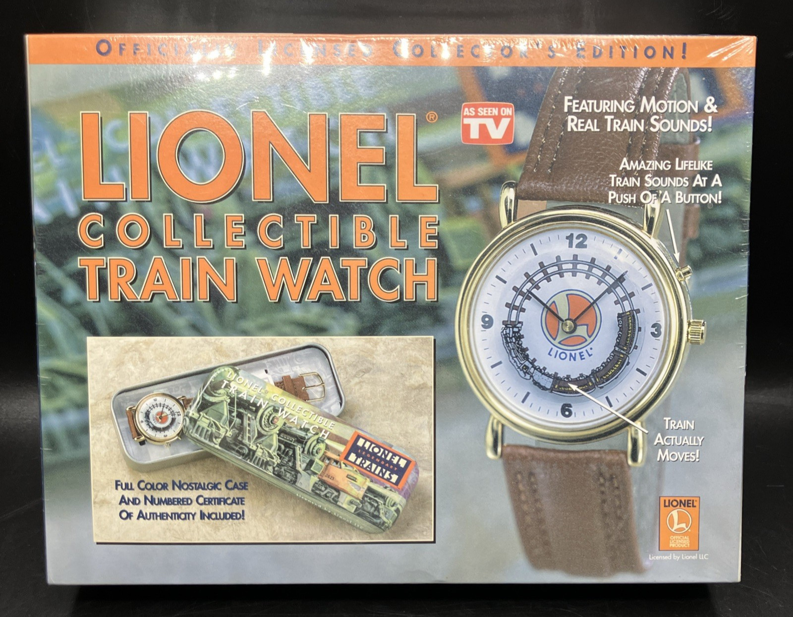 Lionel Collectible Train Watch NEW IN BOX, Vintage SEALED
