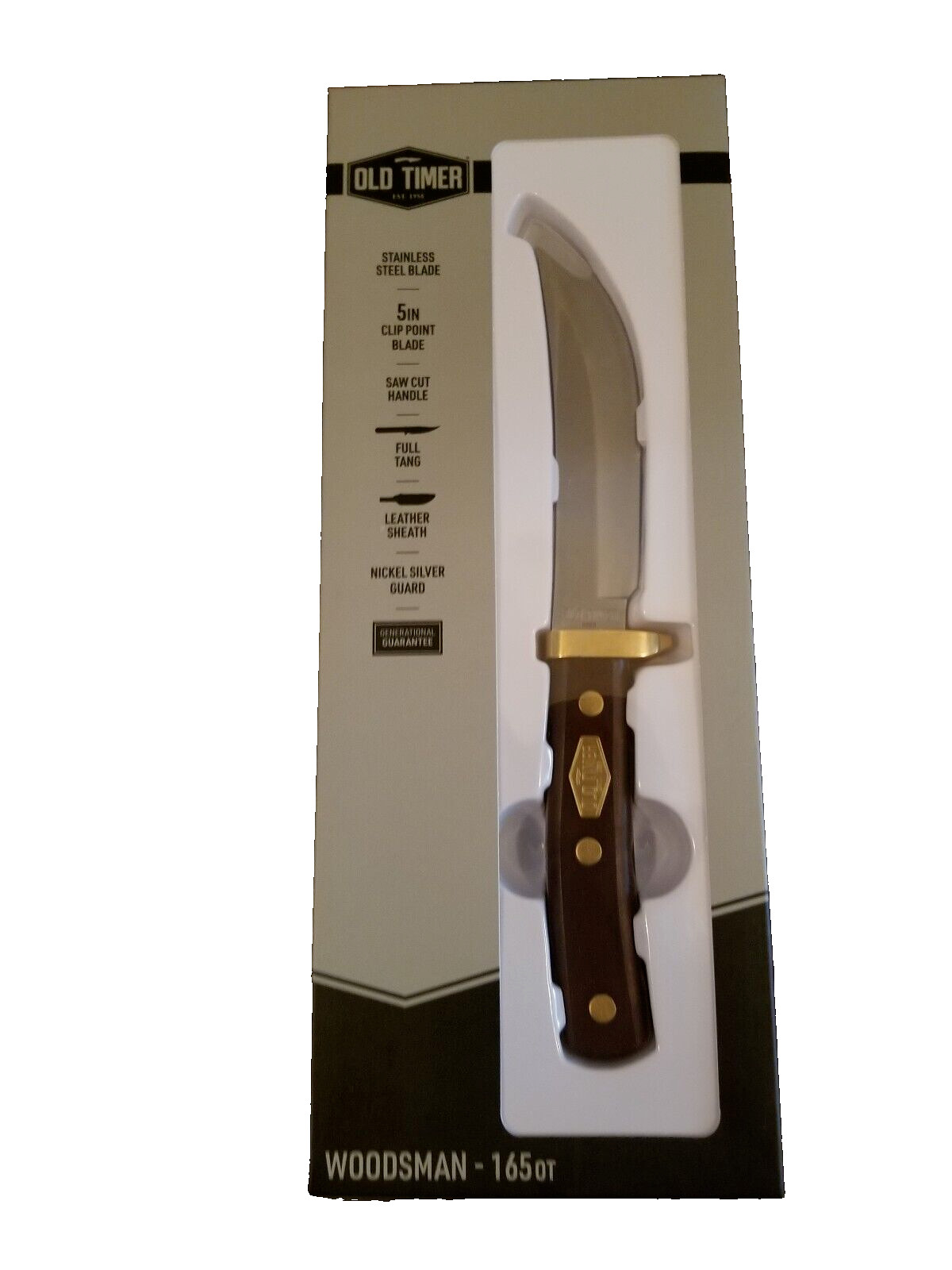 SCHRADE - OLD TIMER - WOODSMAN #165OT - 9 1/2\