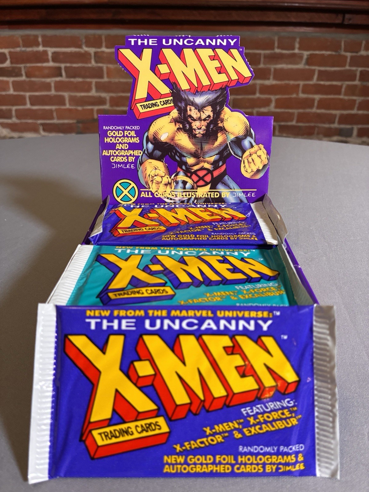 1992 X-Men Sealed Pack x 1 Impel Jim Lee Art Hologram Chase 1992 X-Men Sealed Pack x 1 Impel Jim Lee Art Hologram Chase