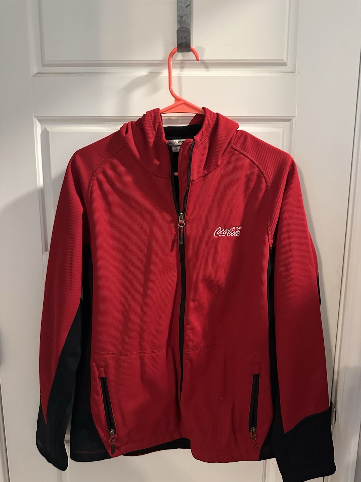 Port Authority Coca Cola Full Zip Performance Hooded Jacket Embroidered Logo L Port Authority Coca Cola Full Zip Performance Hooded Jacket Embroidered Logo L