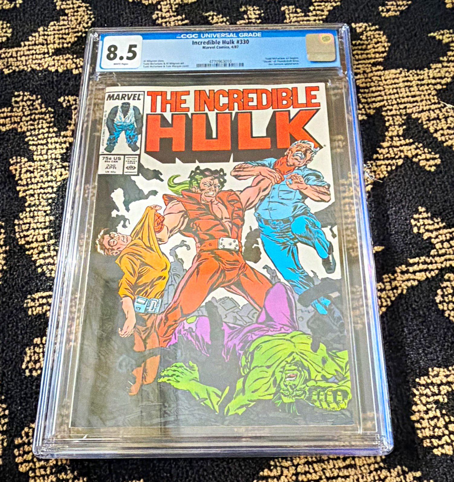 Marvel Incredible Hulk #330 CGC 8.5 (1987) Todd McFarlane Al Milgrom