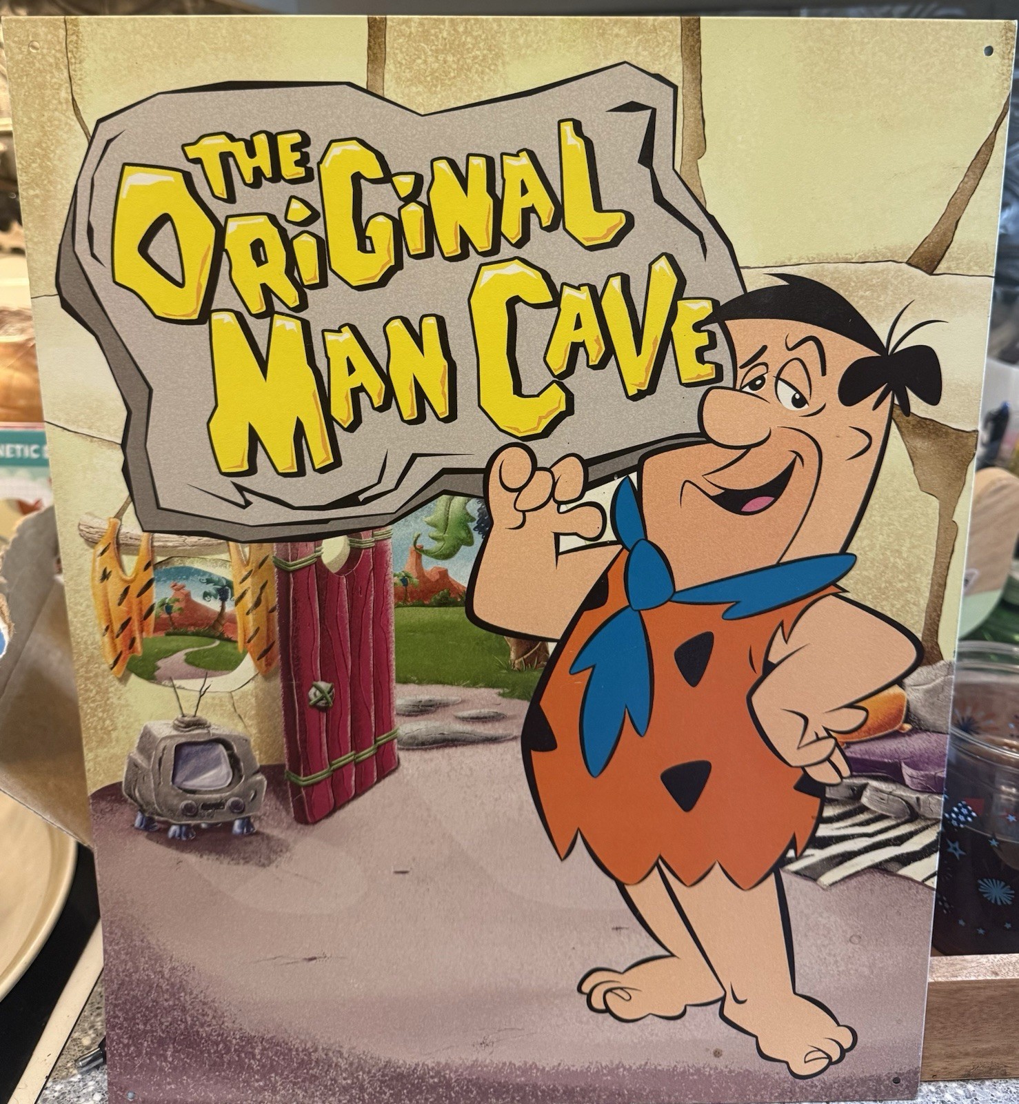 The Flintstones Original Man Cave Tin Metal Sign Garage Decor 12.5 X 16 Inch The Flintstones Original Man Cave Tin Metal Sign Garage Decor 12.5 X 16 Inch