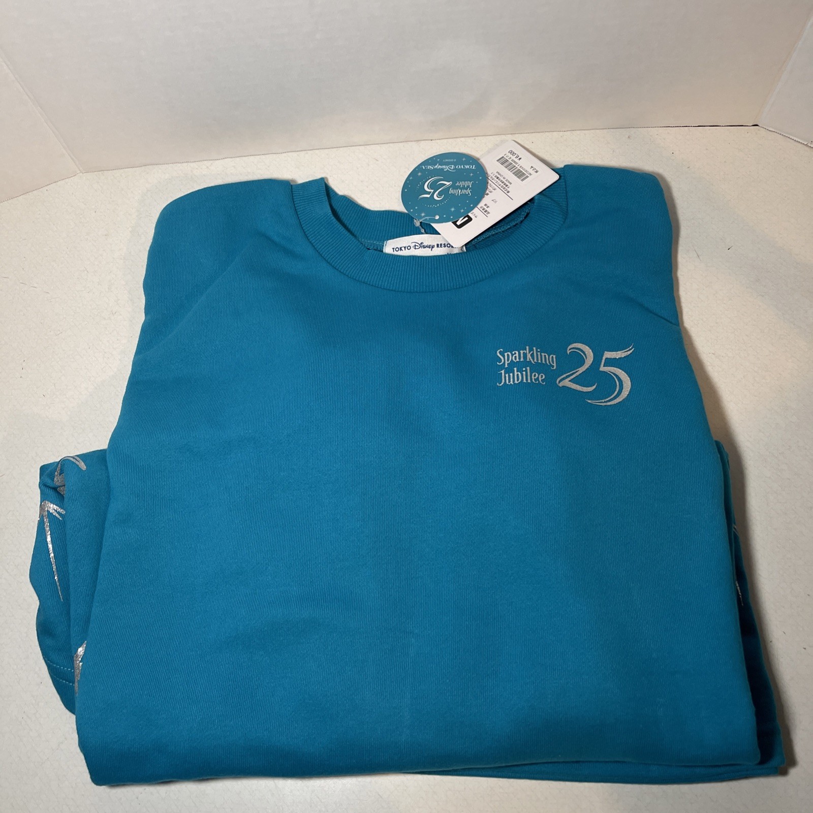 NEW M-L Japan Tokyo Disney Sea 25th Sparkling Jubilee Sweatshirt Long Sleeve NEW M-L Japan Tokyo Disney Sea 25th Sparkling Jubilee Sweatshirt Long Sleeve