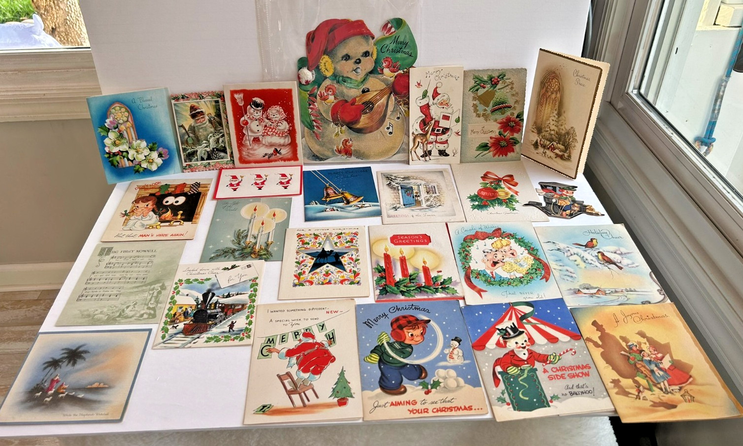 Lot of 25 (Most Unused) Vintage Christmas Greetings Cards 1940's-1950's Lot of 25 (Most Unused) Vintage Christmas Greetings Cards 1940's-1950's