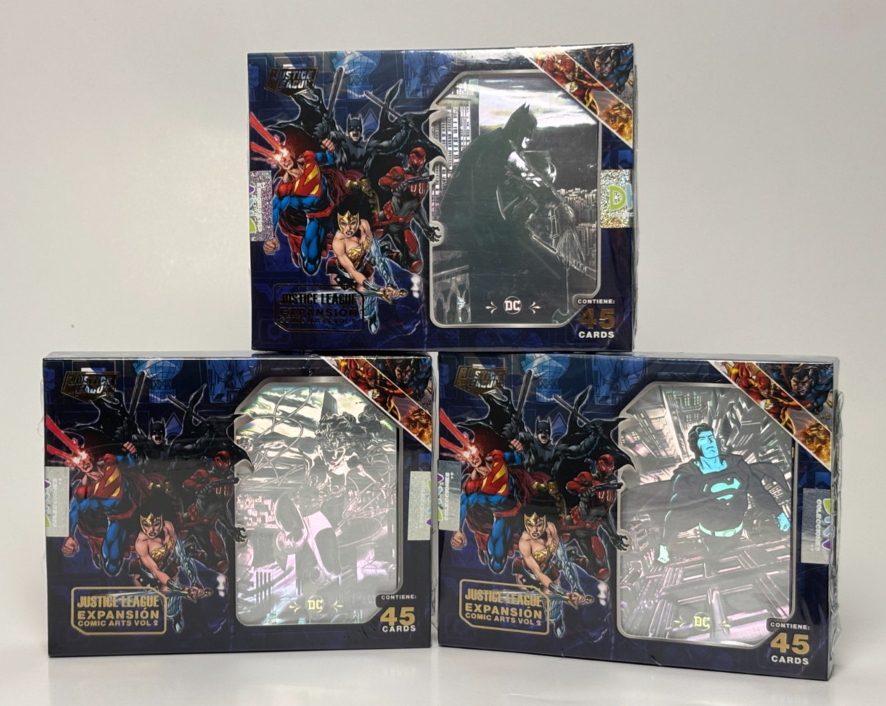 3 BOXES - JUSTICE LEAGUE EXPANSION Comic Art DKV Limited Edition Peru