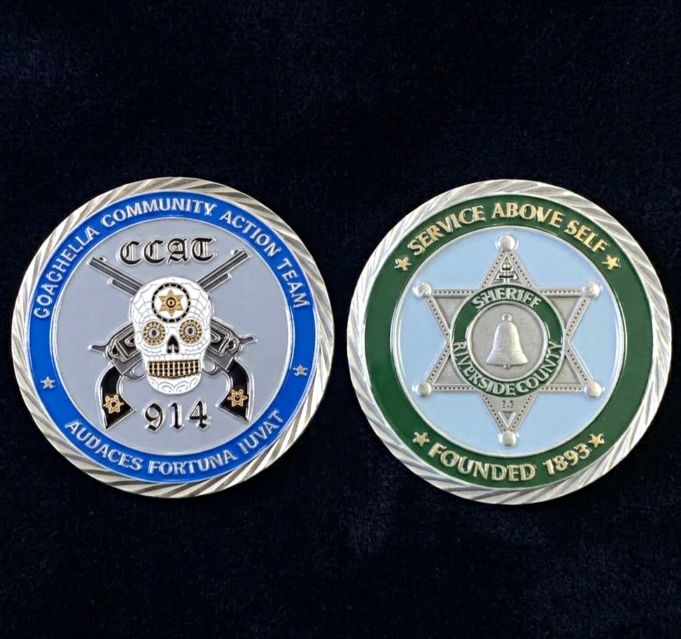 Coachella Community Action Team CCAT RivCo Sheriff Challenge Coin