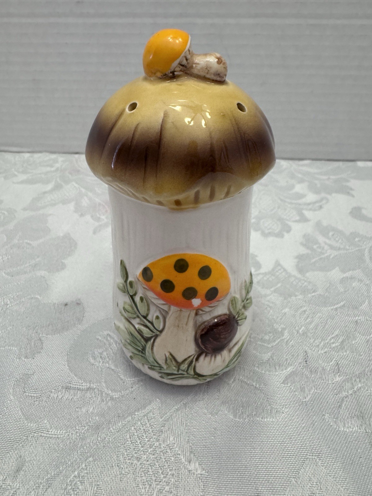 Vintage 1970s Sears Roebuck Merry Mushroom pepper Shaker replacement Ceramic