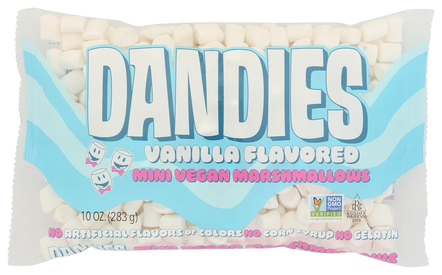 Dandies Air Puffed Mini Marshmallows Classic Vanilla 10 oz, Pack of 2 Dandies Air Puffed Mini Marshmallows Classic Vanilla 10 oz, Pack of 2