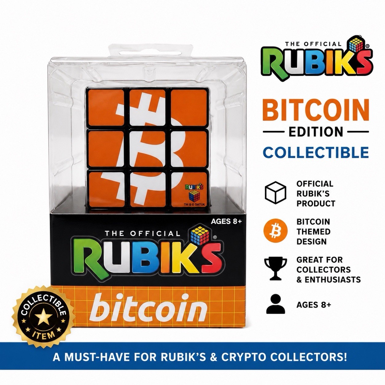 Rubik's Cube Bitcoin Limited Edition - Collectible - New