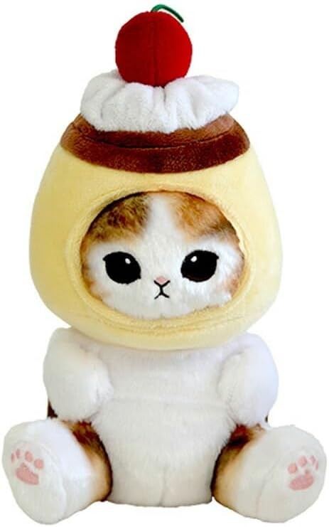 Mofusand Potetama Plush Pudding Cat Costume Cat Stuffed Animal