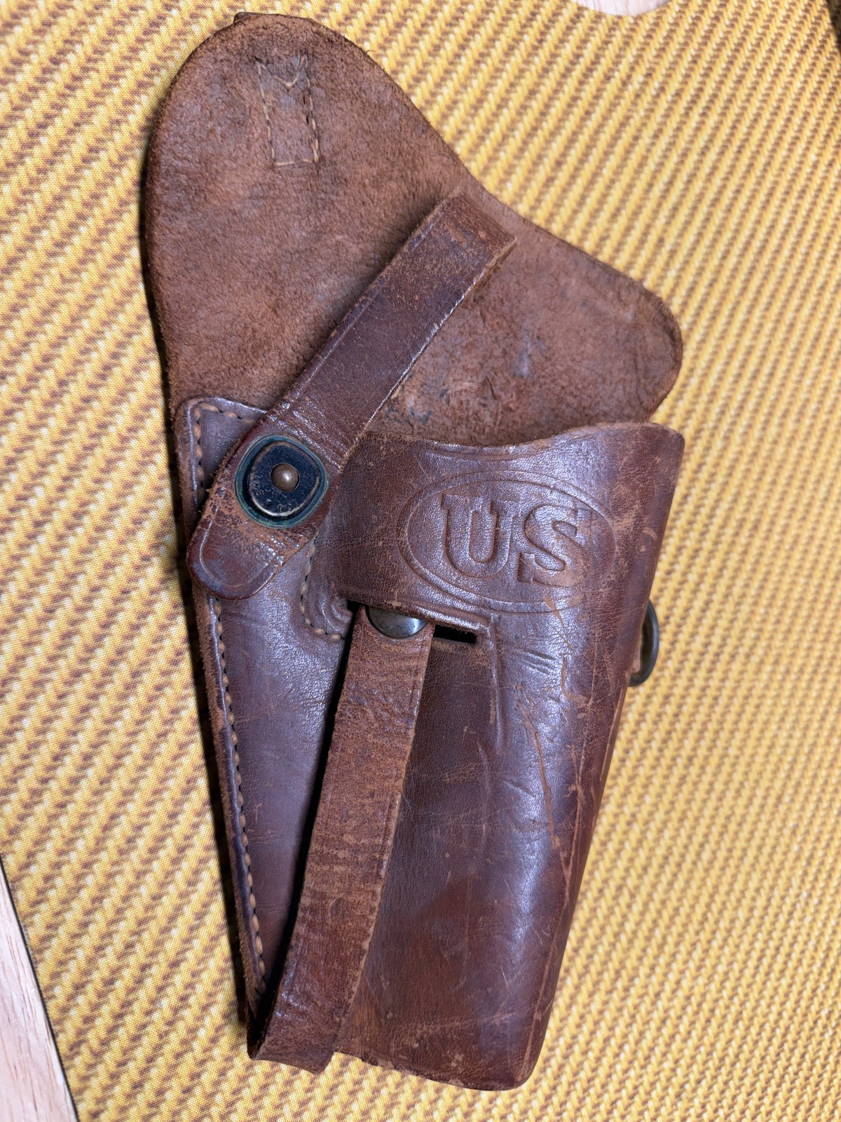 Vintage US BOYT 44 WWII M1916 modified GI shoulder conversion Leather Holster Vintage US BOYT 44 WWII M1916 modified GI shoulder conversion Leather Holster