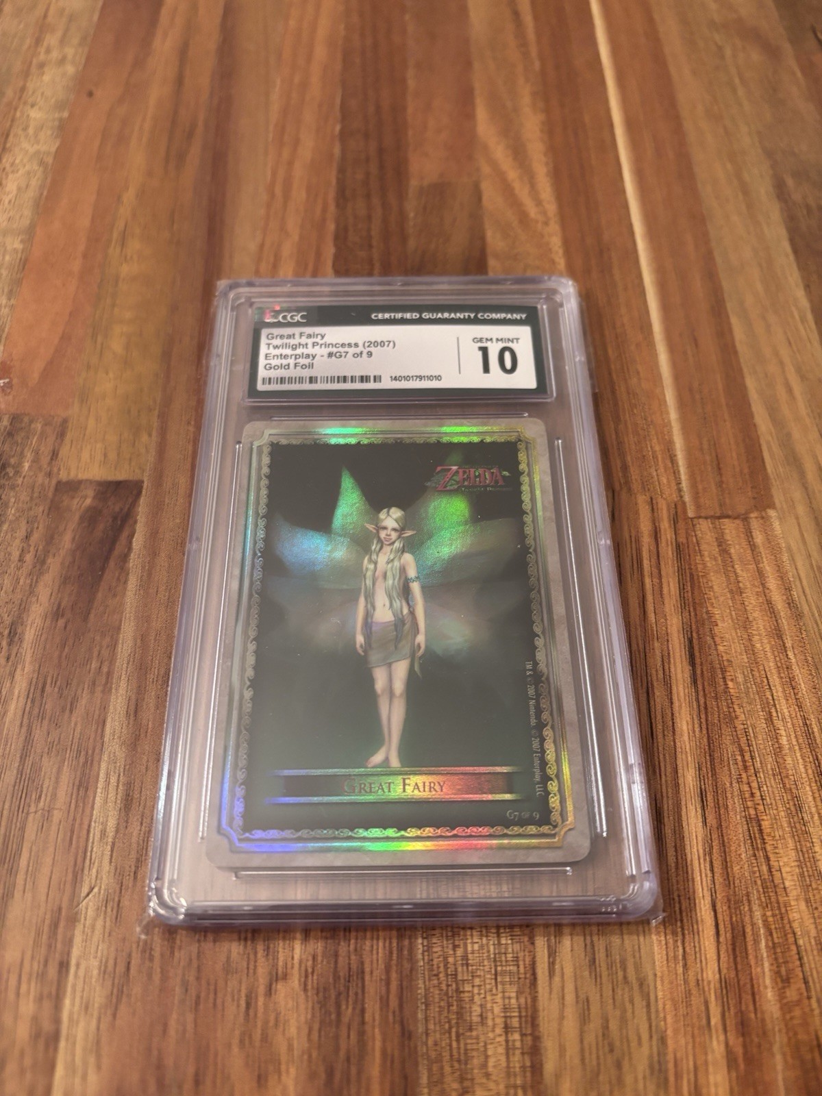 2007 Legend of Zelda Twilight Princess G7 Great Fairy Gold Card CGC 10