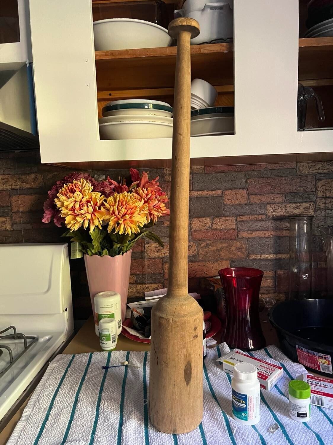 Masher Cabbage or Butter Churn Antique. Moving Everything on sale. See my listi