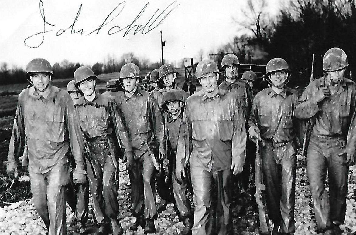 John Schoell signed 4x6 photo Korean War 187th Airborne COA RARE LOOK