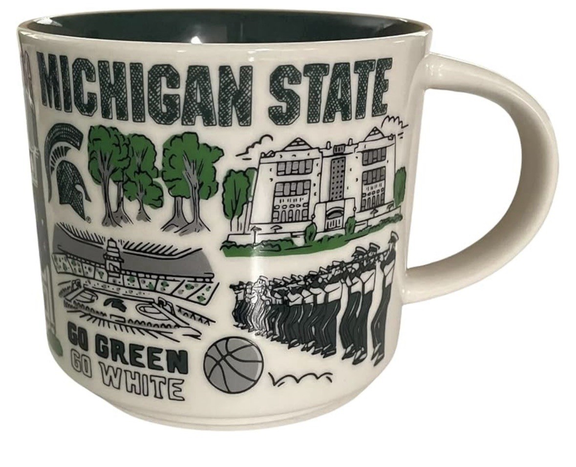 NIB Michigan State University Starbucks Been There Campus Collection Mug