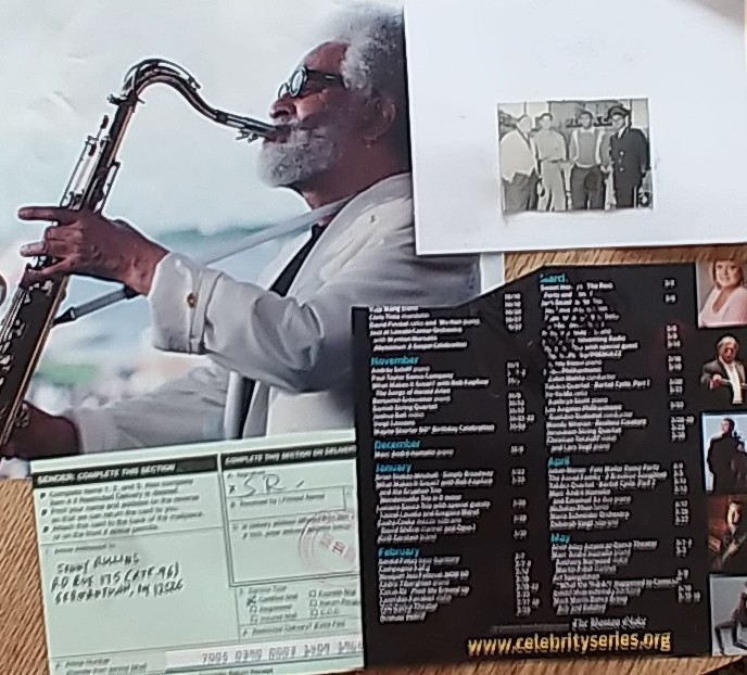 (2) Sonny Rollins Autographed Page, Photo, Postal Jazz Legend Died 2026