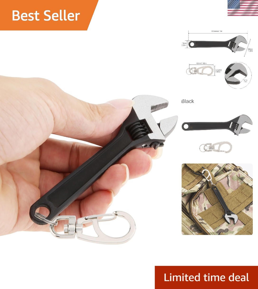 Mini Wrench Tool Keychain, Spanner Keyring Pendant, Keychain Creative Mini... Mini Wrench Tool Keychain, Spanner Keyring Pendant, Keychain Creative Mini...