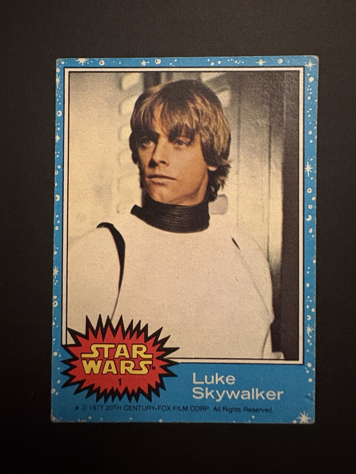 1977 Topps Star Wars Series 1 Luke Skywalker Rookie Card
