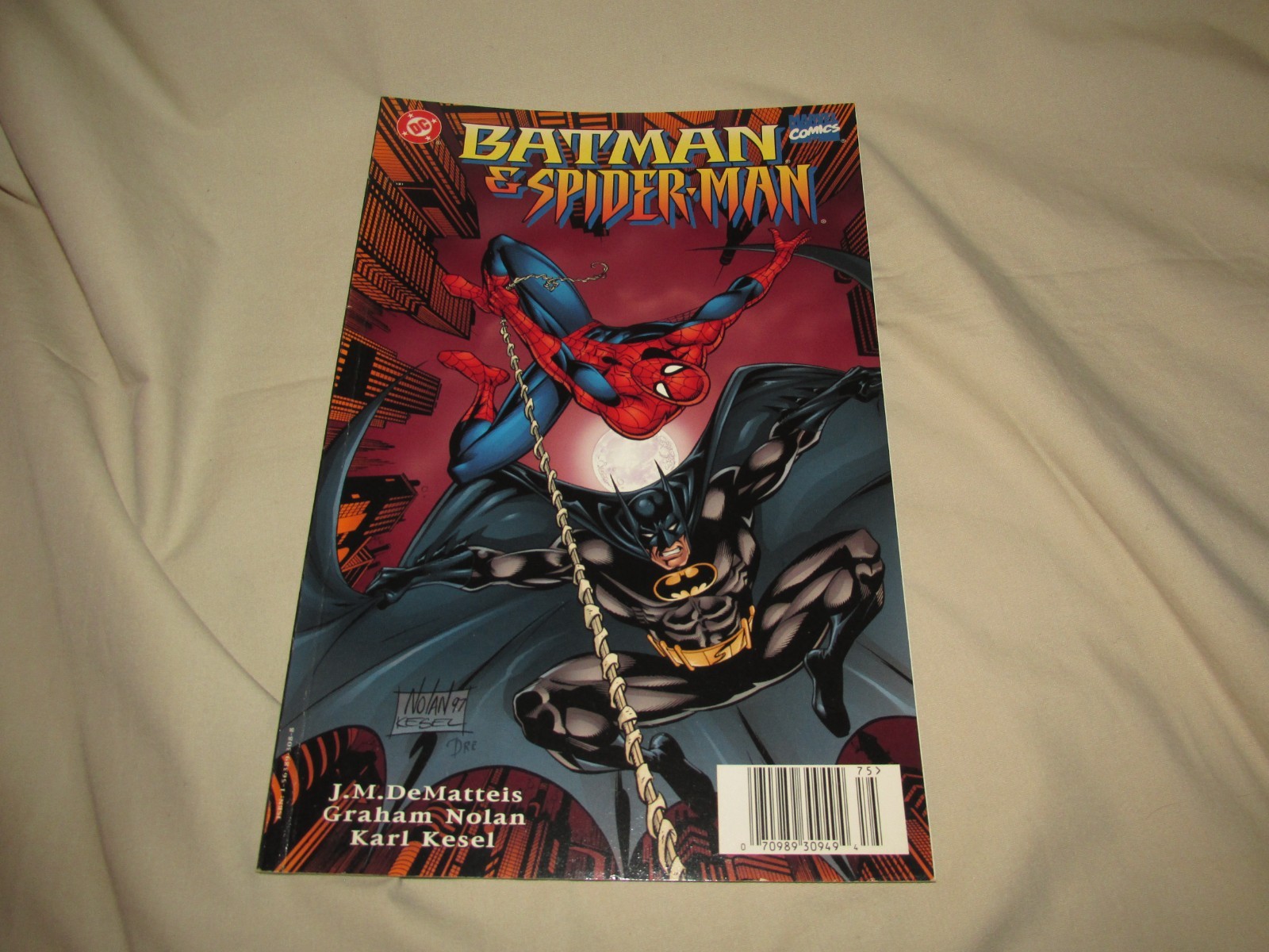 Batman and Spider-Man DeMatteis Nolan Kesel DC and Marvel Comics
