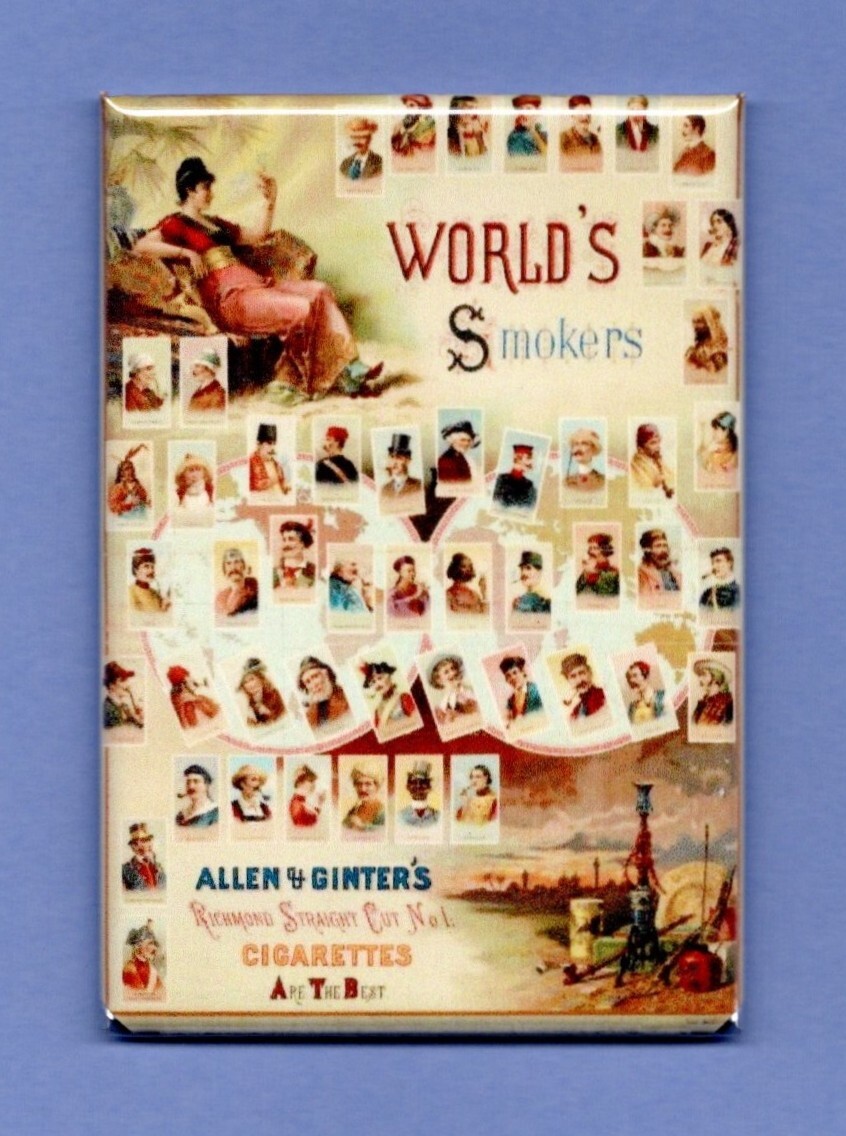 WORLDS SMOKERS *2X3 FRIDGE MAGNET* VINTAGE ADVERTISEMENT CIGARETTES AWESOME 119