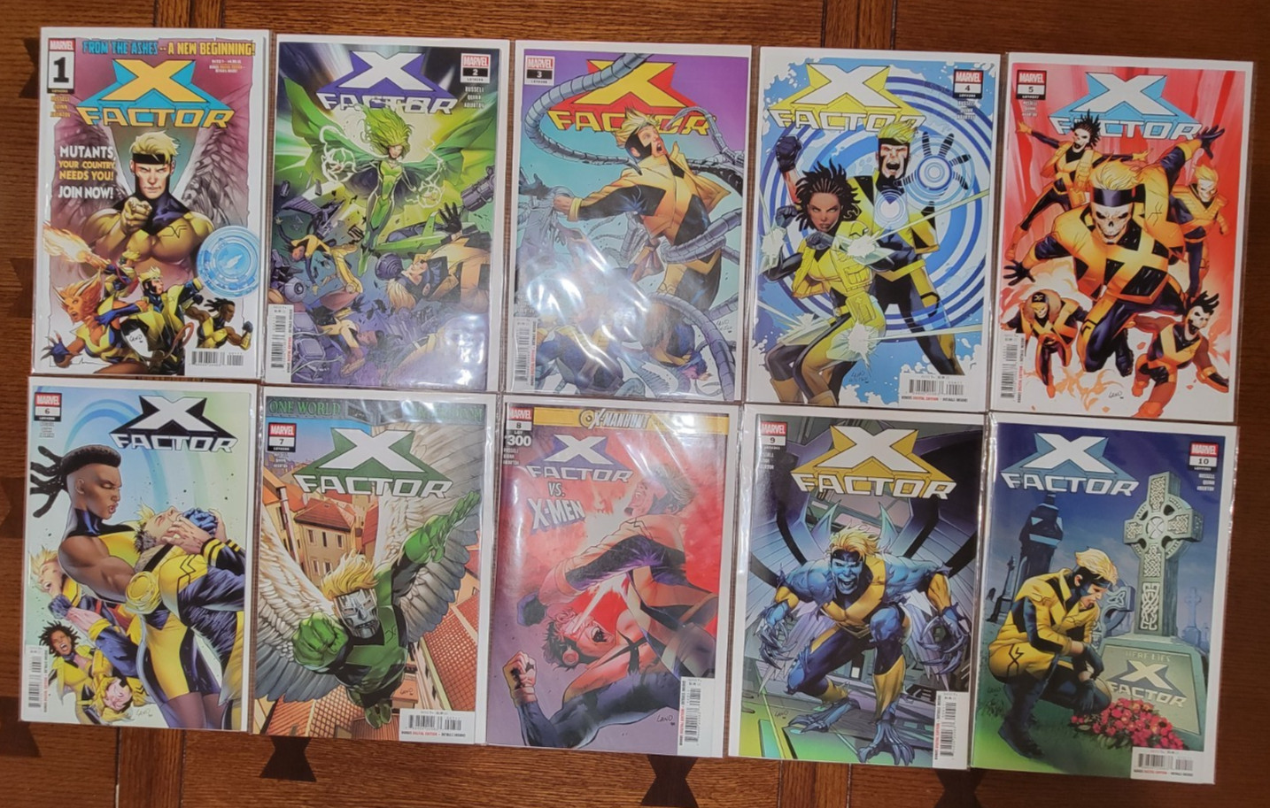 MARVEL COMICS LOT: X-FACTOR #1 2 3 4 5 6 7 8 9 10 (2024) - RUSSELL & QUINN MARVEL COMICS LOT: X-FACTOR #1 2 3 4 5 6 7 8 9 10 (2024) - RUSSELL & QUINN
