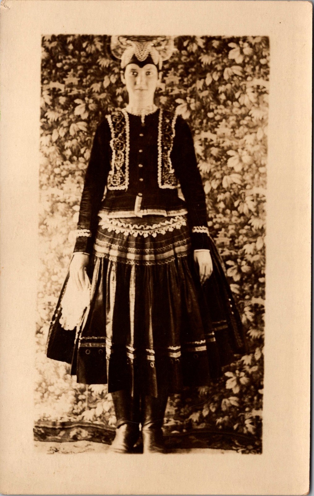 C1910s RPPC Antique Photo Traditional European Folk Costume Eastern Europe RP104 C1910s RPPC Antique Photo Traditional European Folk Costume Eastern Europe RP104