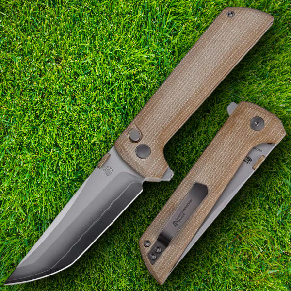 North Mountain Blade Chop Folding Knife 3½″ SLD-Magic Steel Blade Micarta Handle