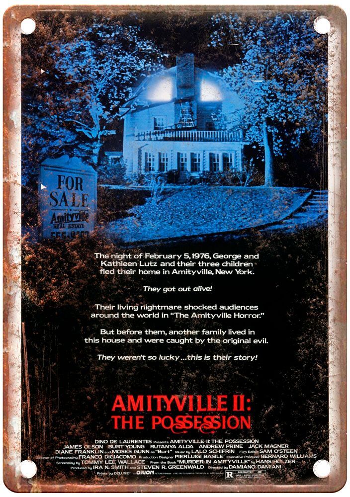 Amityville 2 Possession Vintage Movie Poster Old Retro Look Metal Sign MP136 Amityville 2 Possession Vintage Movie Poster Old Retro Look Metal Sign MP136