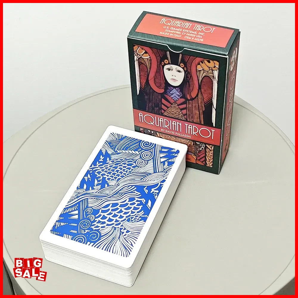Aquarian Tarot Deck 78 Pcs Classic Tarot Cards Printed on 350GSM Double Embossed Aquarian Tarot Deck 78 Pcs Classic Tarot Cards Printed on 350GSM Double Embossed
