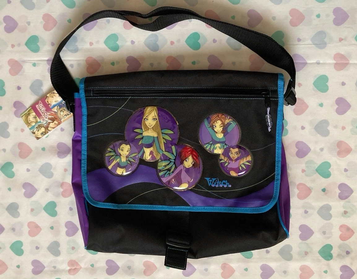 W.I.T.C.H. Messenger Bag Tote Backpack Vintage Disney Series New Rare Y2k