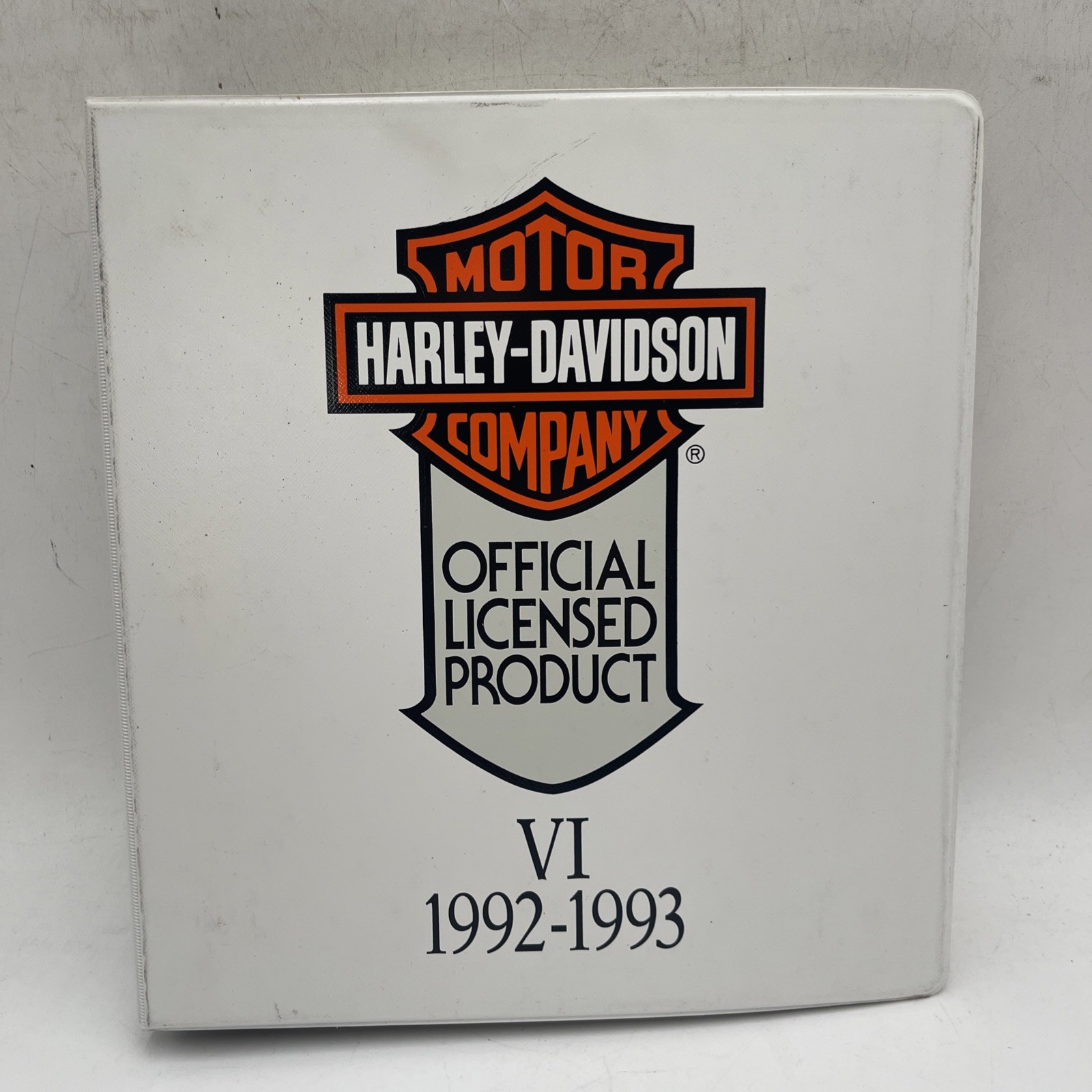 RARE 1992-1993 Harley-Davidson Official Licensed Products Ads Binder RARE RARE 1992-1993 Harley-Davidson Official Licensed Products Ads Binder RARE