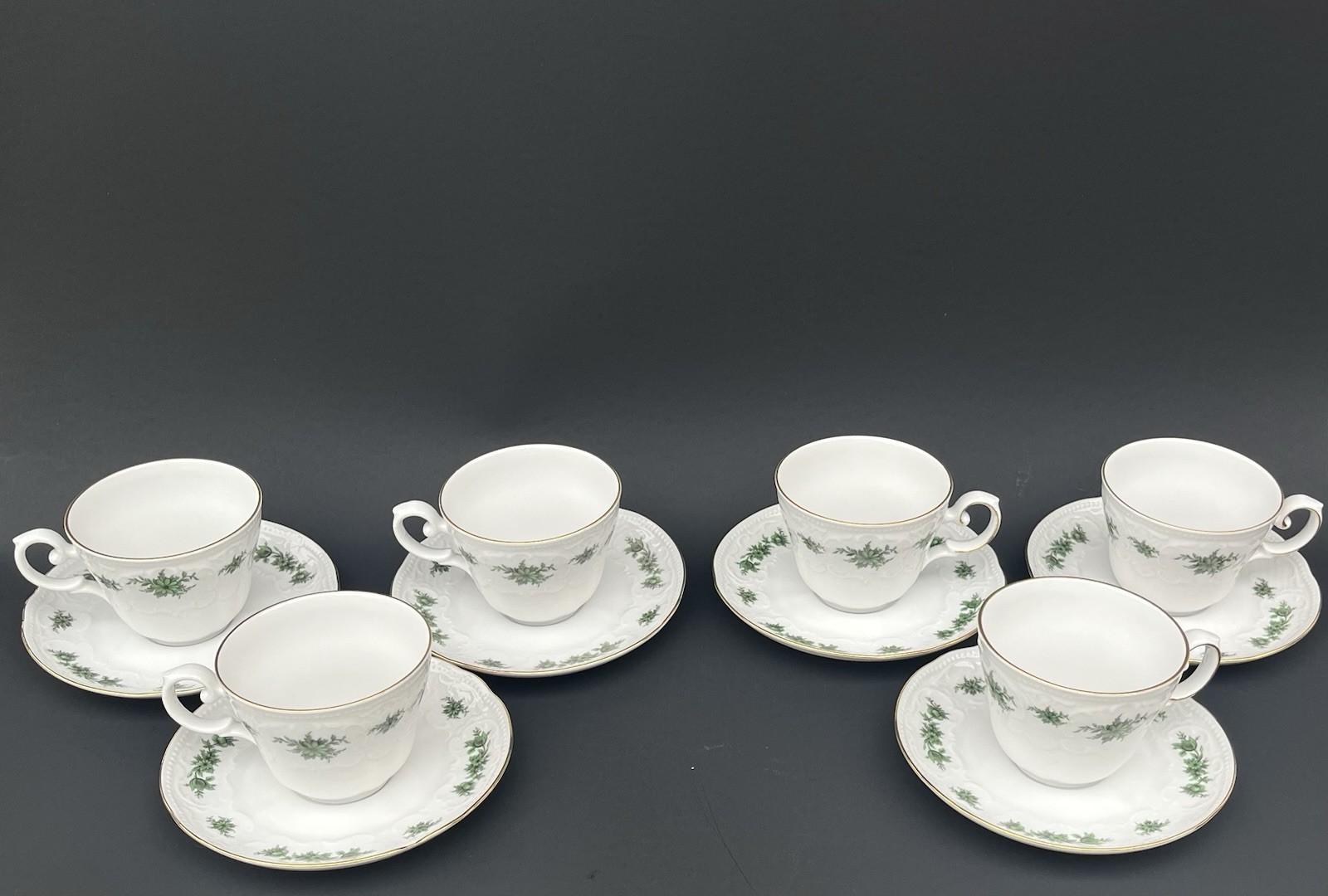 Vintage 12pc Tea Cup & Saucer Set Fine China Seltmann Weiden West Bavaria Vintage 12pc Tea Cup & Saucer Set Fine China Seltmann Weiden West Bavaria