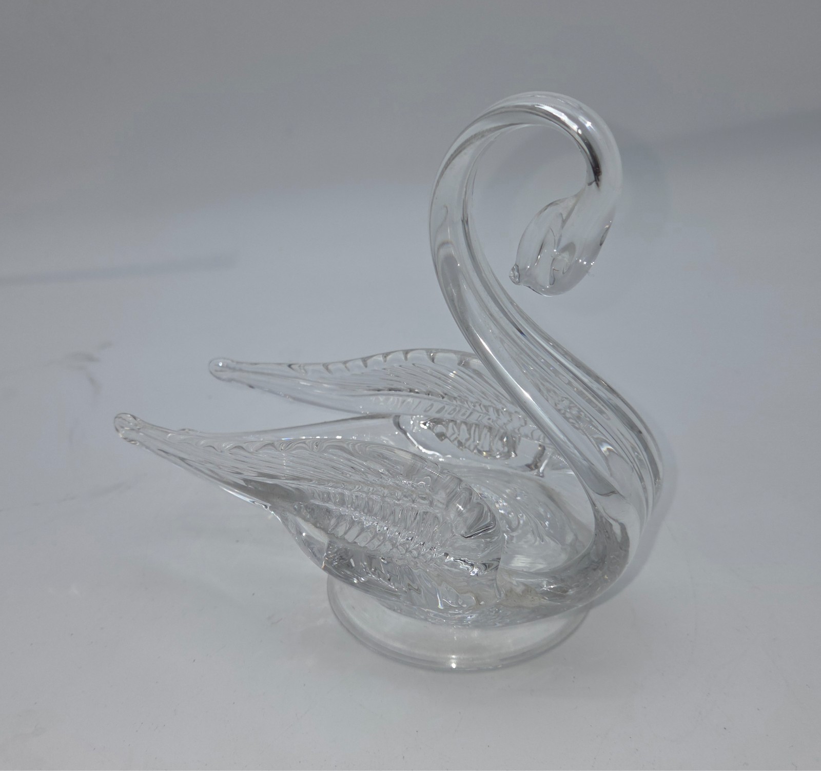 Vintage Crystal Swan Hand Blown Art Glass Edinburgh Scotland EUC Vintage Crystal Swan Hand Blown Art Glass Edinburgh Scotland EUC
