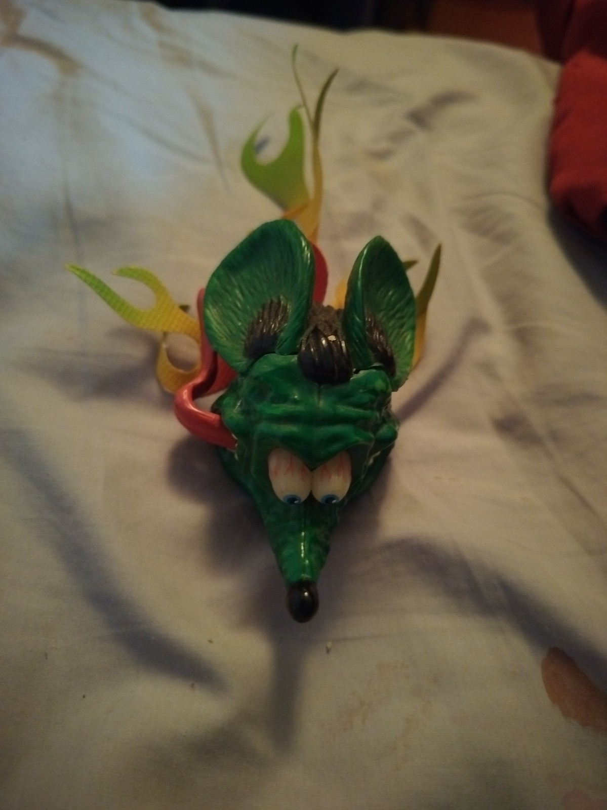 VRHTF VTG NHRA BURNCO ED BIG DADDY ROTH BURNNG RAT FINK FLAMIN\' ANTENNA TOPPER