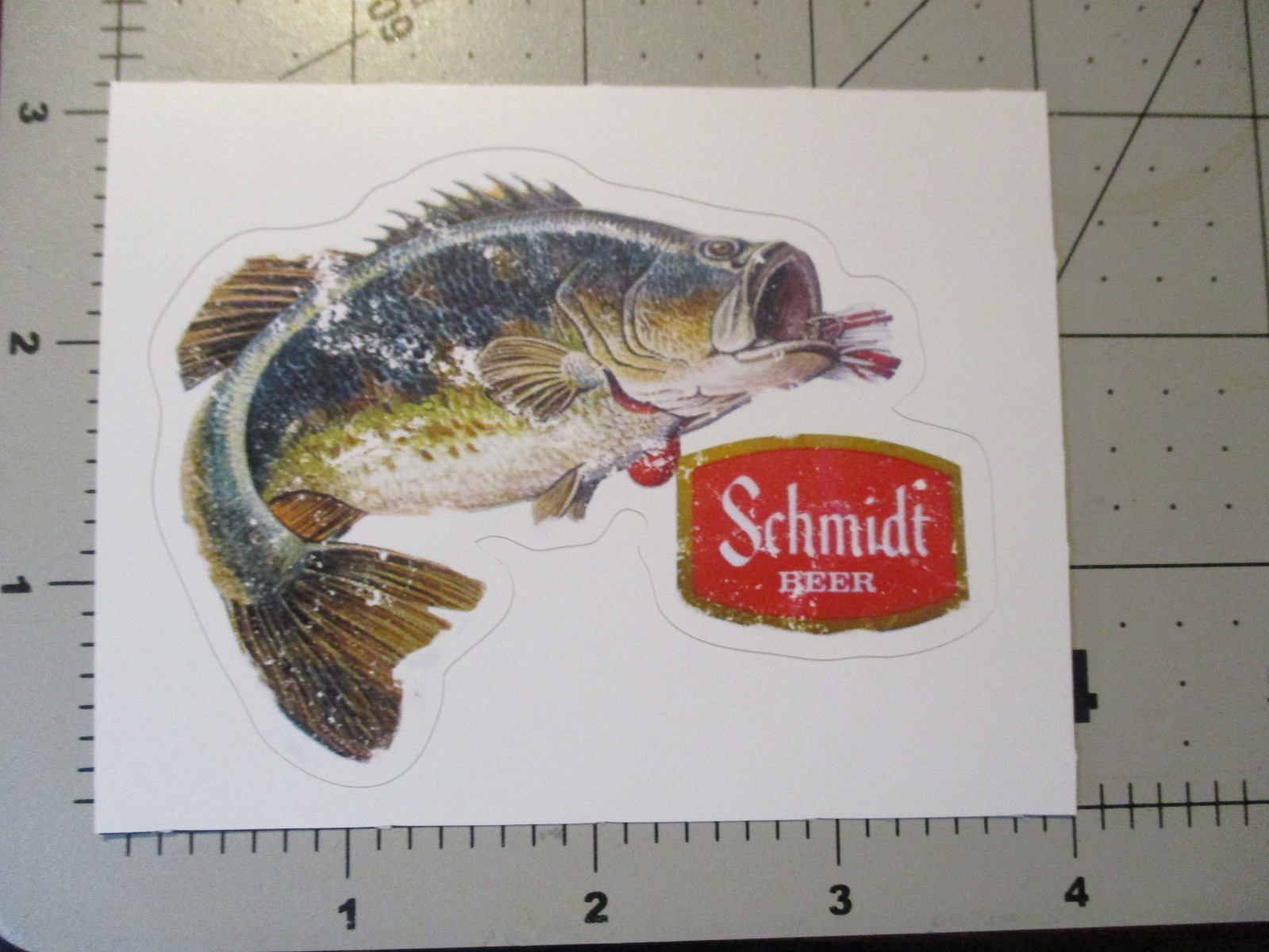 SCHMIDTS bass fishing STICKER decal craft beer brewing brewery E