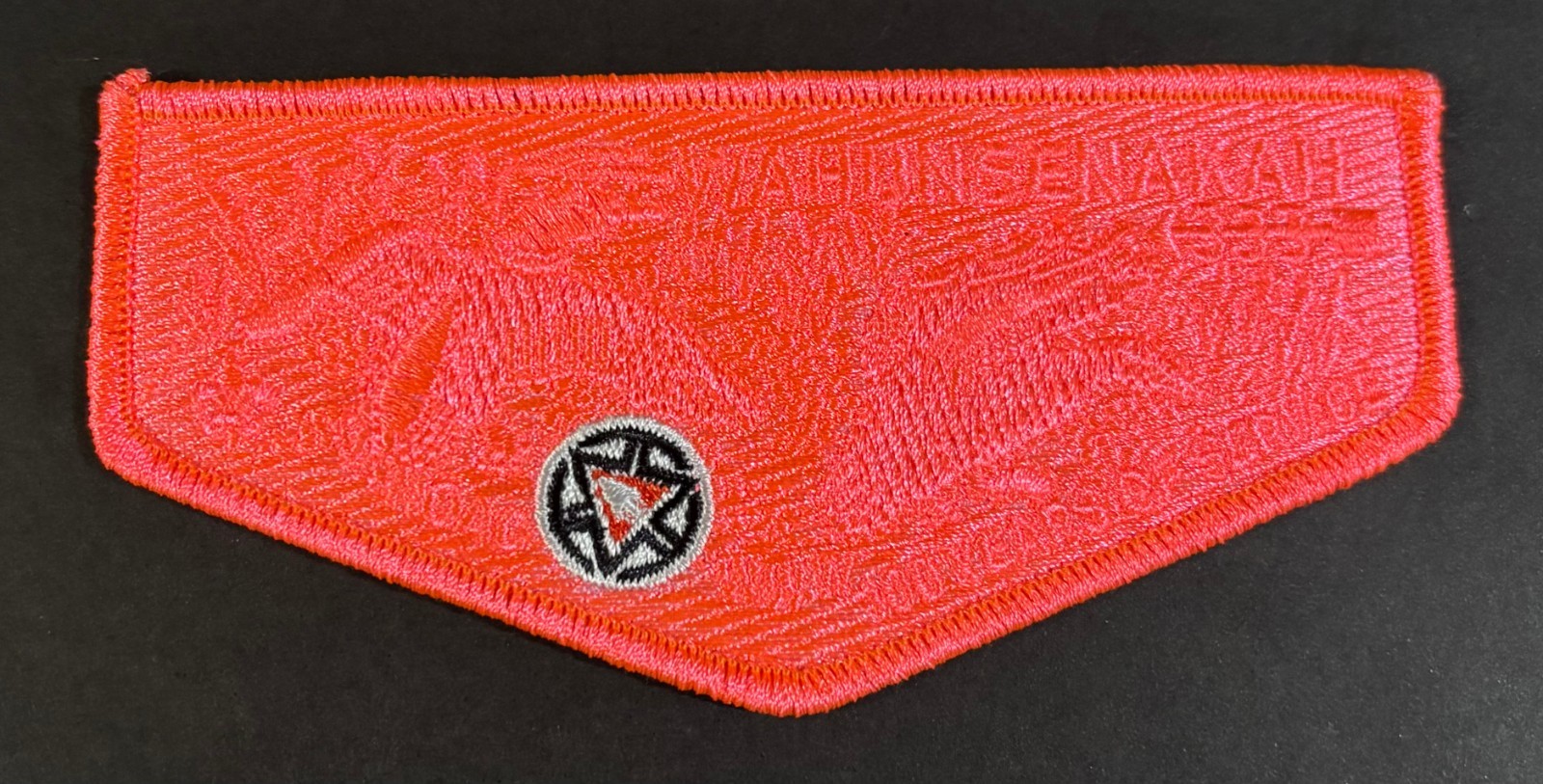 OA WAHUNSENAKAH LODGE 333 BSA COLONIAL VIRGINIA CENTENNIAL 2015 FLAP. GHOST