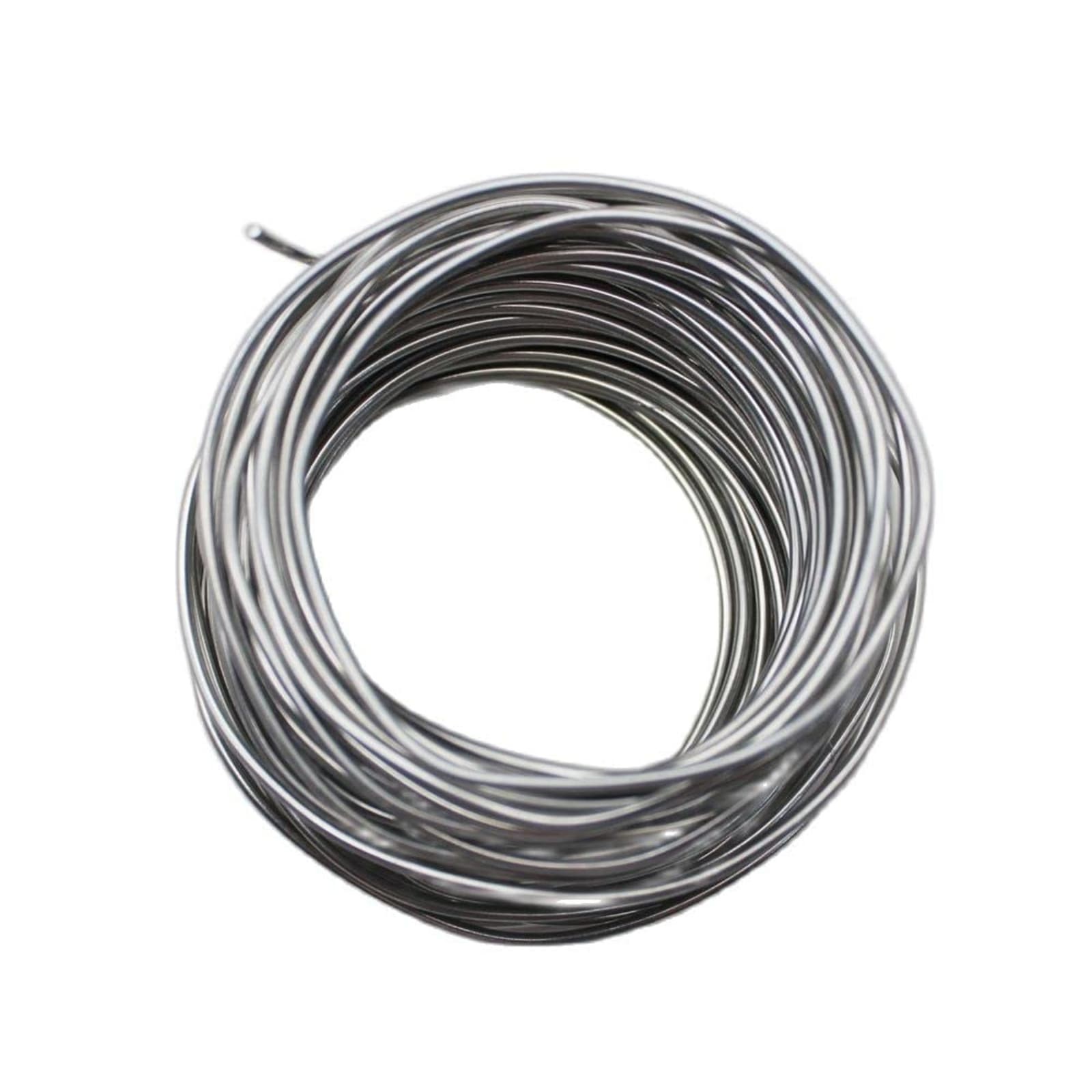 1.5mm Zinc Zn Wire 20m 65 Ft 99.995% High Purity Silver 1.5mm Zinc Zn Wire 20m 65 Ft 99.995% High Purity Silver
