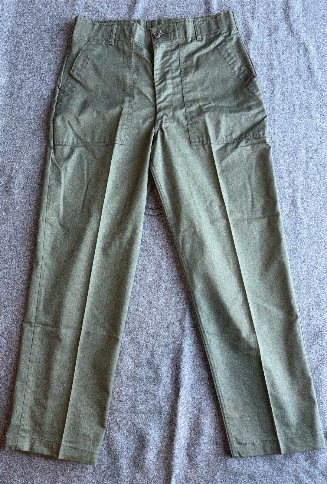 Vintage 1984 US Army OG-507 Utility Trousers Fatigue Baker Pants 34x29 Ideal Zip Vintage 1984 US Army OG-507 Utility Trousers Fatigue Baker Pants 34x29 Ideal Zip