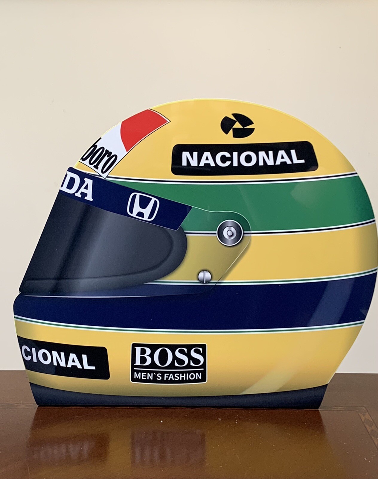 WOW F1 Formula Race Car Helmet Sign HD 3D Honda WOW F1 Formula Race Car Helmet Sign HD 3D Honda