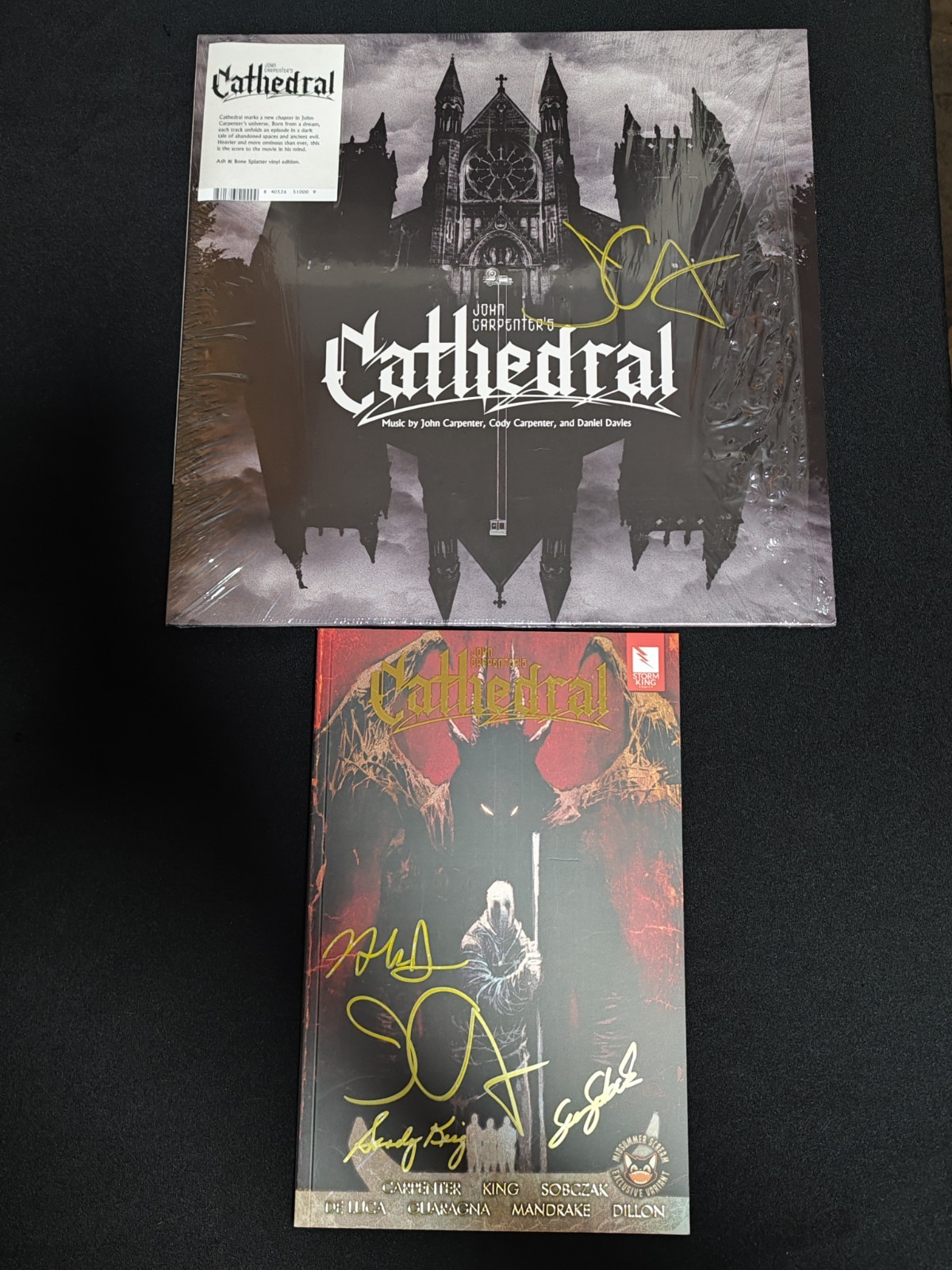 John Carpenter's Cathedral & Vinyl Record Midsummer Scream Variants AUTOGRAPHED John Carpenter's Cathedral & Vinyl Record Midsummer Scream Variants AUTOGRAPHED