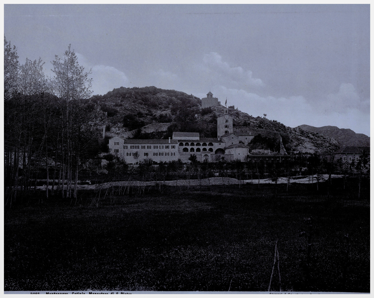 Montenegro, Cetinje Monastery, Stengel u. Co. Vintage Print, Albumen Print Montenegro, Cetinje Monastery, Stengel u. Co. Vintage Print, Albumen Print
