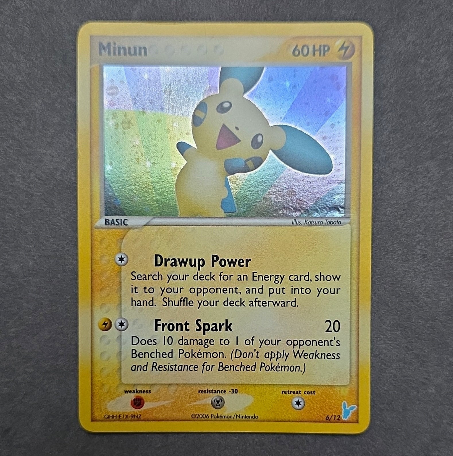 Minun 6/12 EX Trainer Kit 2 Plusle & Minun Holo Rare 60 HP English (2006)