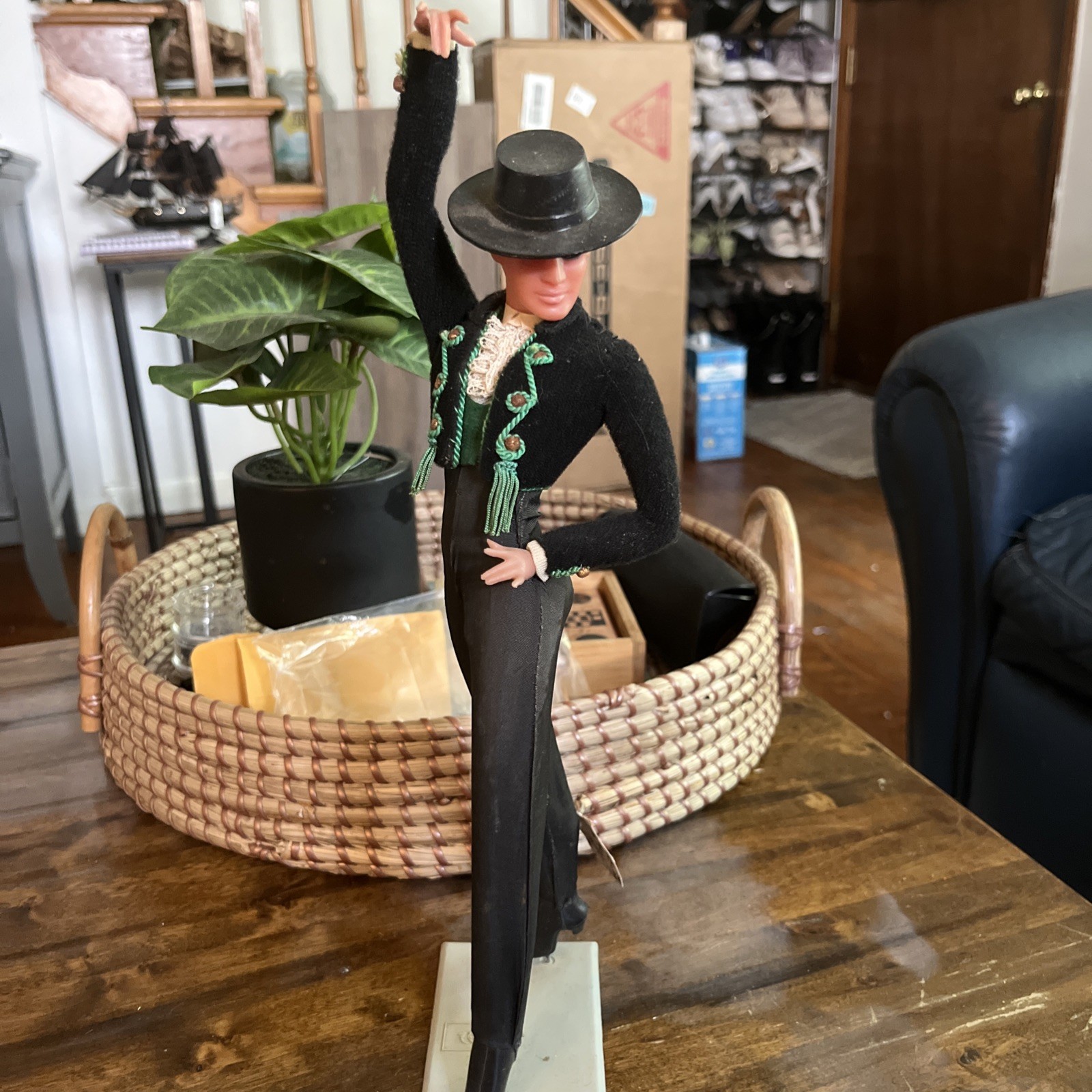 Vintage Marin Chiclana Matador Flamenco Male Dance Doll 12” Tall On Stand Vintage Marin Chiclana Matador Flamenco Male Dance Doll 12” Tall On Stand