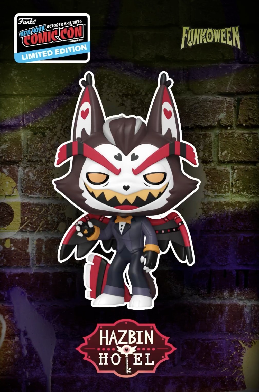 Funko Pop Hazbin Hotel Husk NYCC CON STICKER 2026 PRESALE