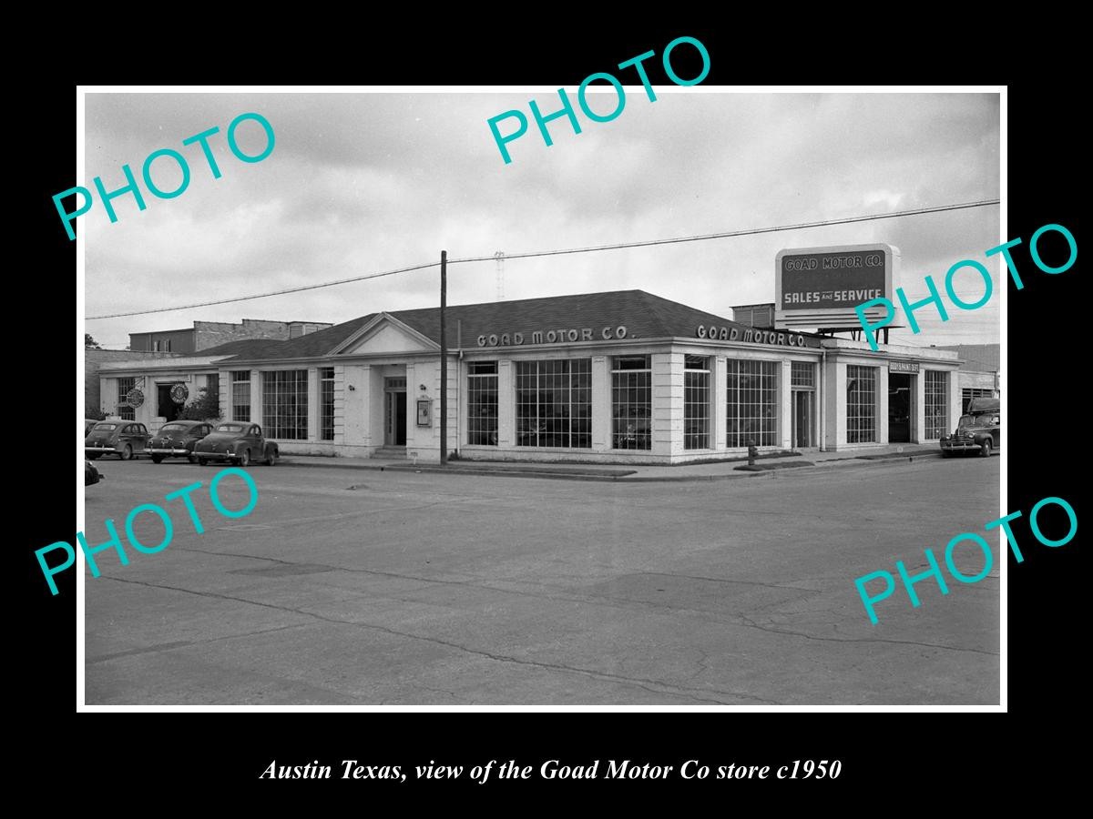 Austin Texas The Goad Motor Co Store c1950 Old Large Historic Photo