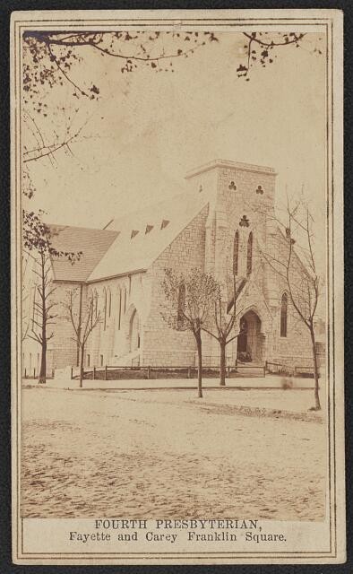 Fourth Presbyterian Church Fayette Carey Franklin Square 1900s Baltimore MD