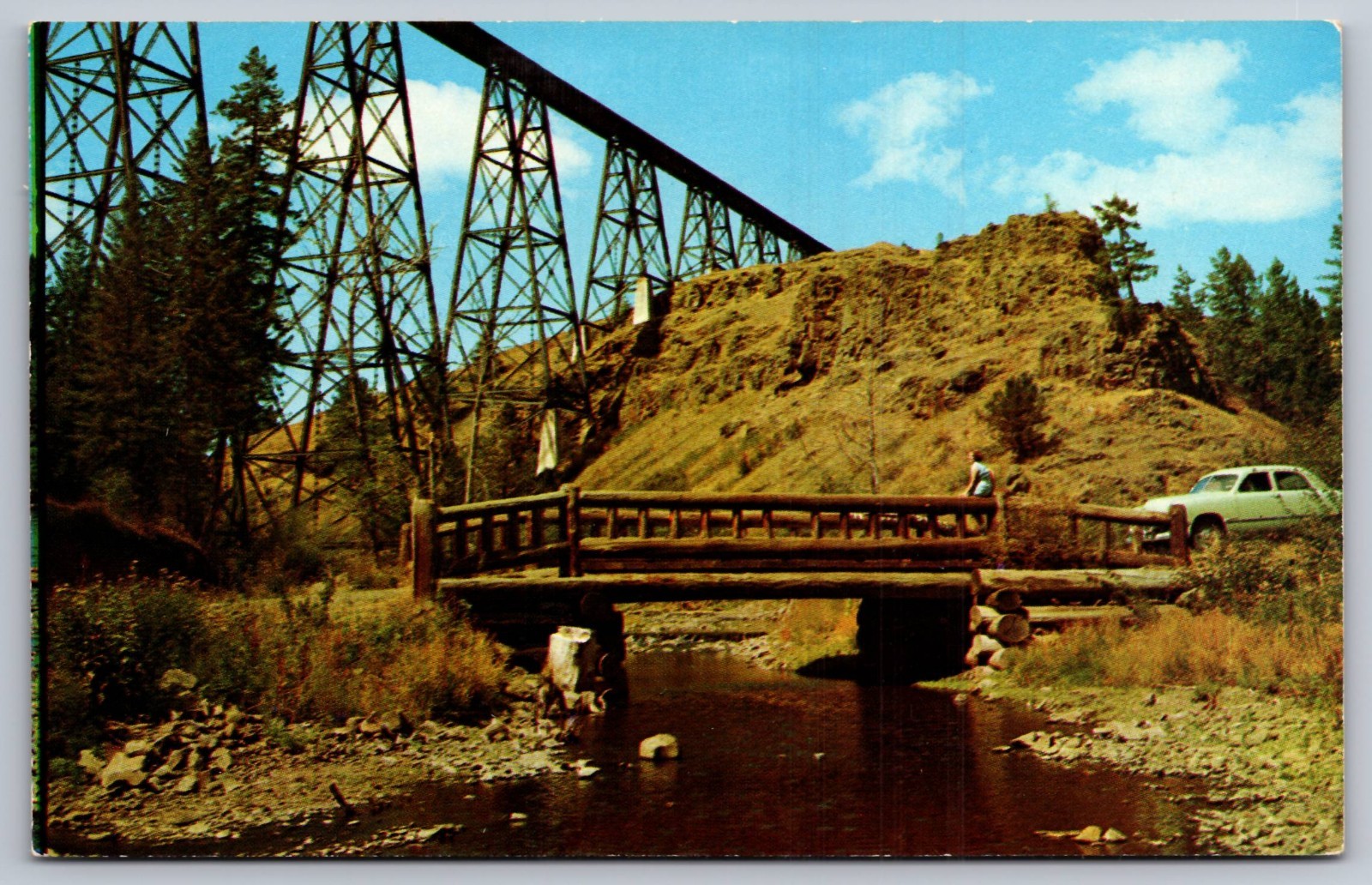 Lawyers Canyon Idaho Hwy 95 Vintage Postcard c.1954