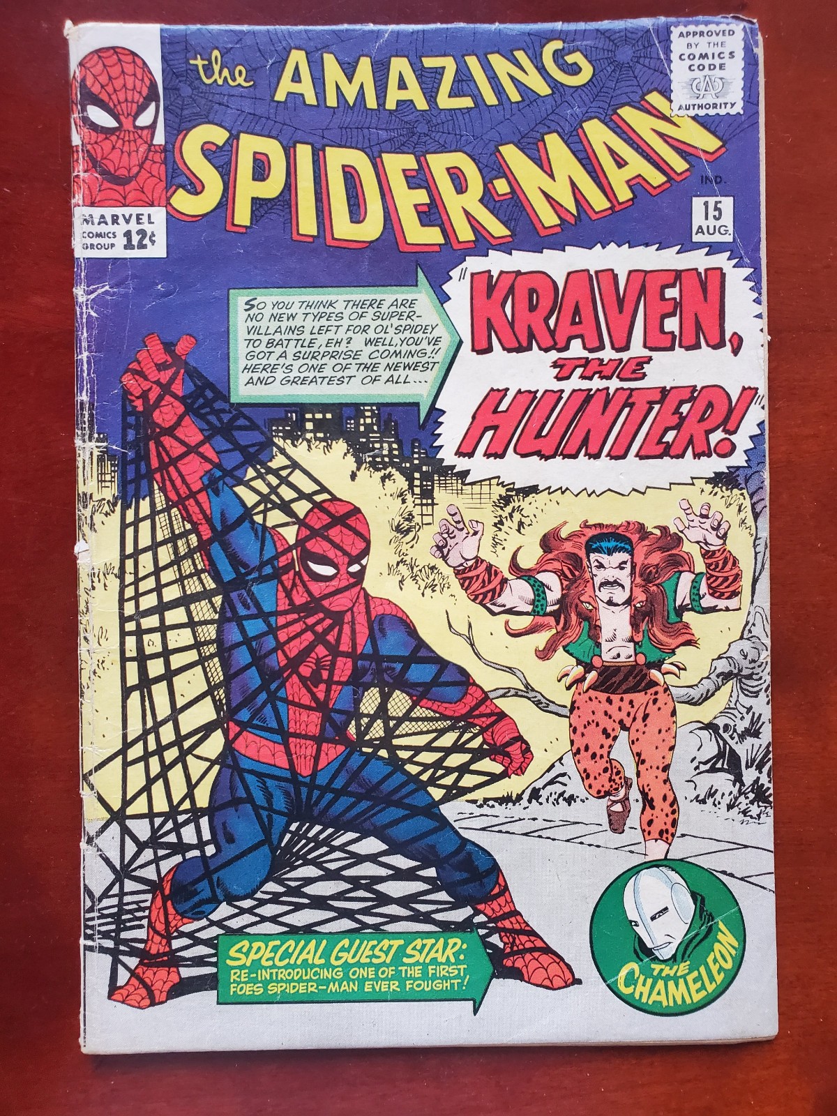 Amazing Spider-Man #15 1964 1st app. Kraven Amazing Spider-Man #15 1964 1st app. Kraven