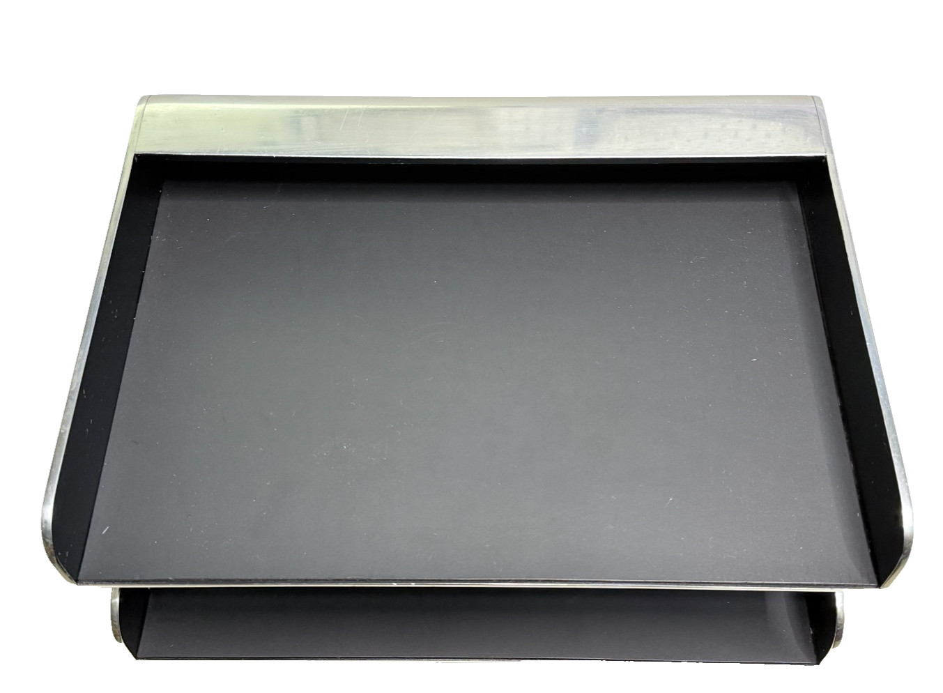 William Sklaroff~Radius Two~Desk Letter Tray~Mid Century Modern Smith Metal Arts